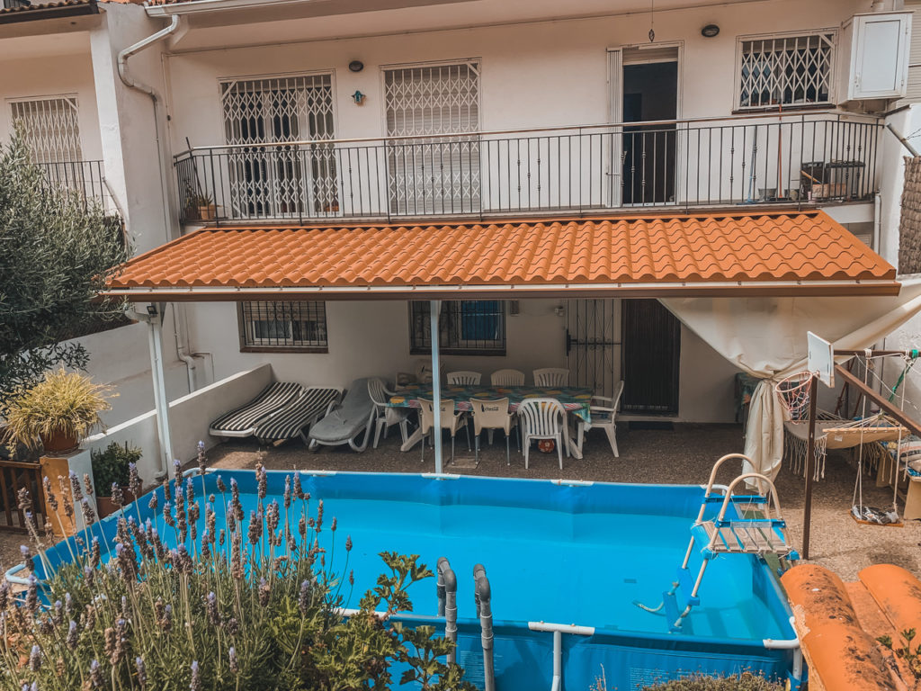 Porxo cobert teulada